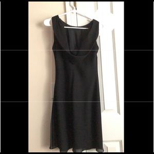 Little black dress scoop neck formal